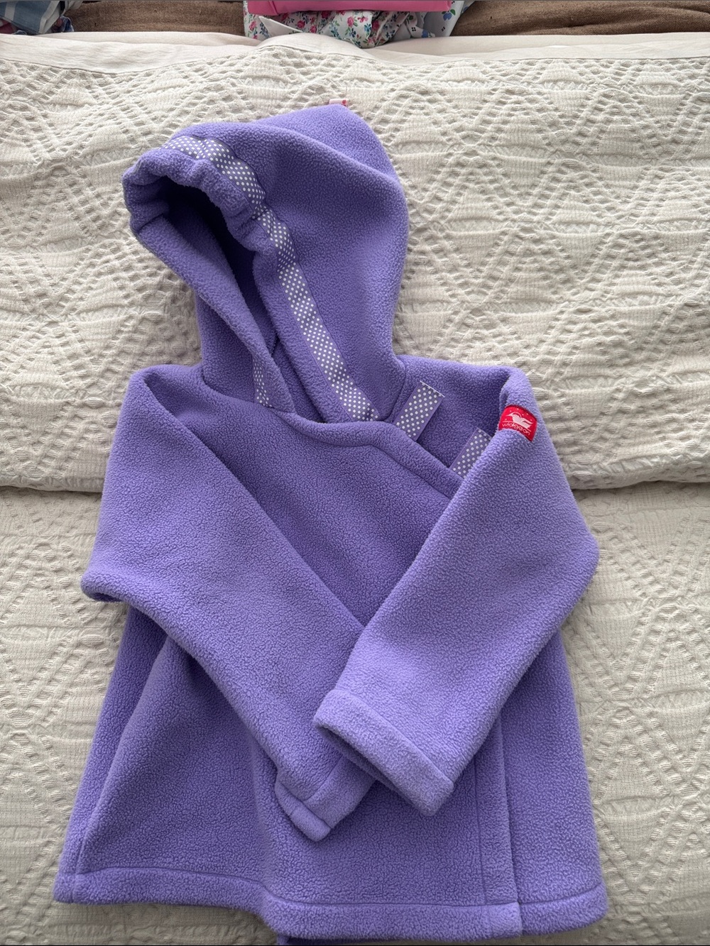 Widgeon Purple Fleece Hooded Kids Jacket